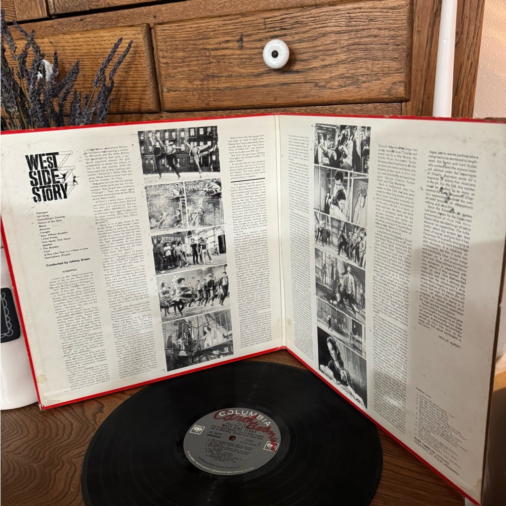 Vintage 1961 West Side Story Vinyl LP Record - Picture 3 of 3